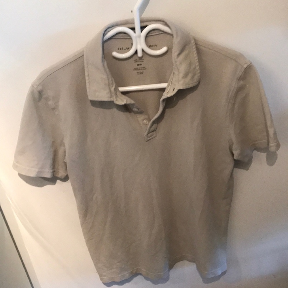 Black Brown 1826 Cream Polo Shirt 100% cotton